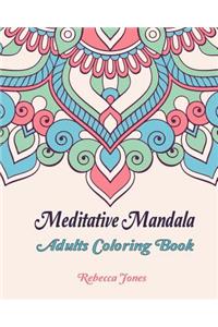 Meditative mandala adults coloring book