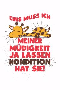 Eins muss ich meiner Müdigkeit ja lassen - Kondition hat sie!