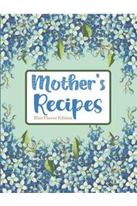 Mother's Recipes Blue Flower Edition