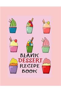 Blank Dessert Recipe Book