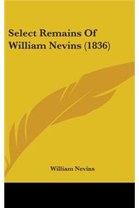 Select Remains of William Nevins (1836)