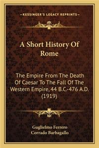 A Short History Of Rome