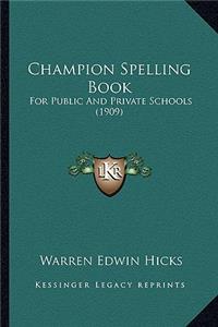 Champion Spelling Book