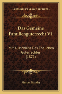 Gemeine Familienguterrecht V1