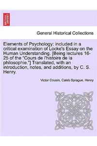 Elements of Psychology