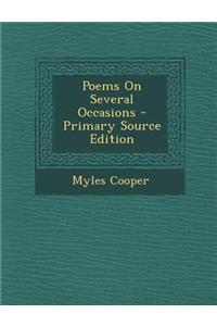 Poems on Several Occasions
