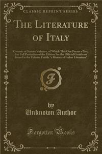 The Literature of Italy