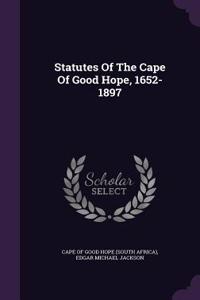 Statutes of the Cape of Good Hope, 1652-1897