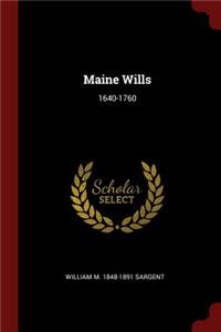 Maine Wills