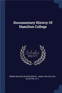 Documentary History Of Hamilton College