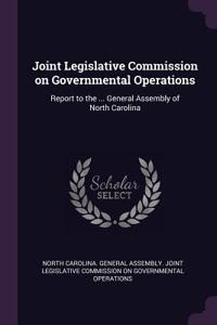 Joint Legislative Commission on Governmental Operations