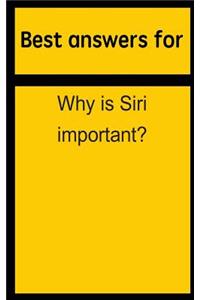 Best Answers for Why Is Siri Important?