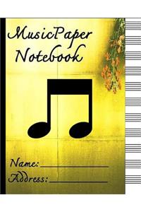 Music Paper Notebook
