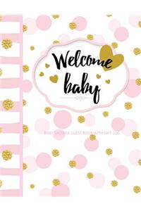 Baby Shower Guest Book with Gift Log