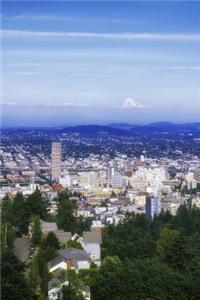 Summer Day View of the City of Portland Oregon Journal
