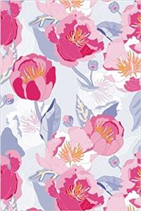 Light Blue and Pink Floral Journal