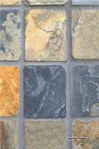 Journal Pages - Stone Block (Decorative Notebook)