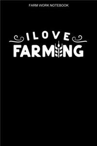 Farm Work Notebook: 100 Pages - Graph Paper Grid Interior - Farmer Logbook - Farming Notes