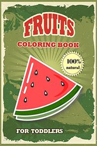 Fruits Coloring Book for toddlers
