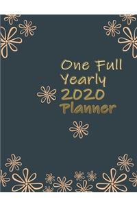One Full Yearly 2020 Planner