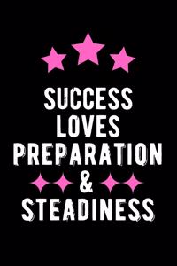 Success Loves Preparation & Steadiness