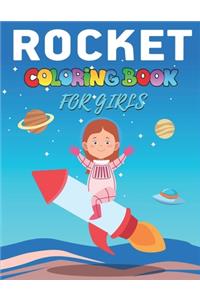 Rocket Coloring Book for Girls