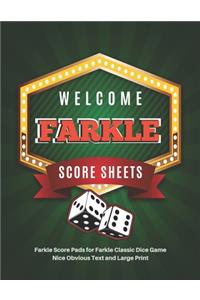 Farkle Score Sheets