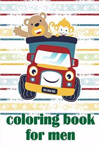 Coloring Book For Men: Art Beautiful and Unique Design for Baby, Toddlers learning