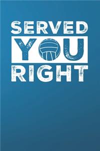 Served you right