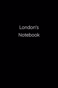 London's Notebook: Notebook / Journal / Diary - 6 x 9 inches (15,24 x 22,86 cm), 150 pages.