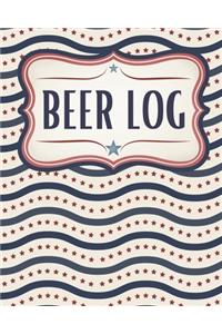 Patriotic Craft Beer Log for Liberty Lovers