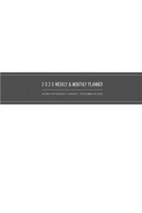 2020 Weekly & Monthly Planner