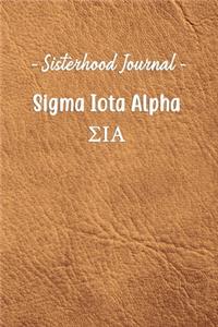 Sisterhood Journal Sigma Iota Alpha