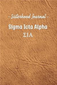 Sisterhood Journal Sigma Iota Alpha