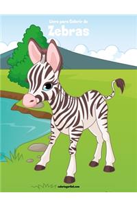 Livro para Colorir de Zebras
