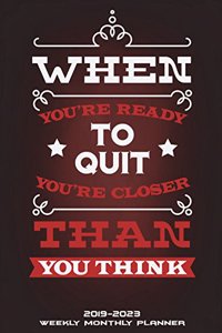 2019-2023 Weekly Monthly Planner