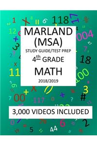 4th Grade MARYLAND MSA, 2019 MATH, Test Prep