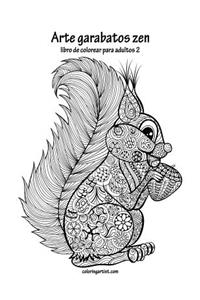 Arte garabatos zen libro para colorear para adultos 2