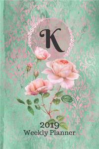 Letter K Personalized 2019 Plan on It Weekly Planner