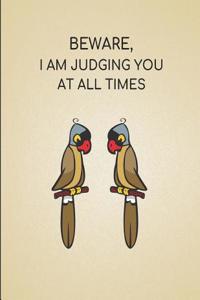 Beware, I Am Judging You at All Times