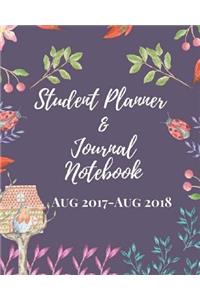 Student Planner & Journal Notebook Aug 2017- Aug 2018
