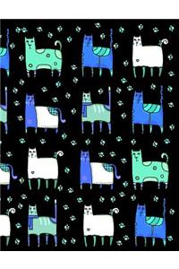 My Big Fat Bullet Journal for Cat Lovers Funny Cats Wearing Socks Pattern 6