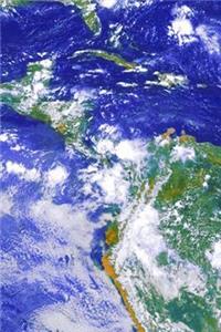 Earth View Continents Oceans Space Theme Science Journal