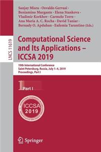 Computational Science and Its Applications - Iccsa 2019