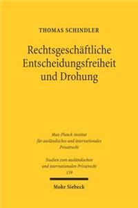 Rechtsgeschaftliche Entscheidungsfreiheit und Drohung