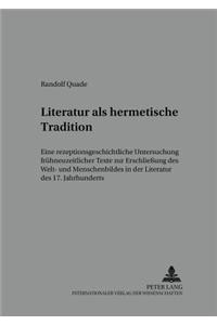 Literatur ALS Hermetische Tradition