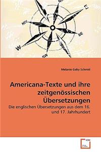 Americana-Texte und ihre zeitgenössischen Übersetzungen