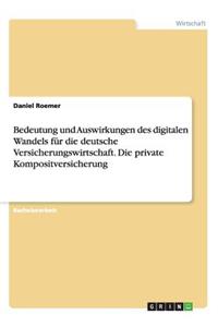 Bedeutung und Auswirkungen des digitalen Wandels für die deutsche Versicherungswirtschaft. Die private Kompositversicherung