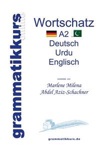 Wörterbuch Deutsch - Urdu- Englisch A2