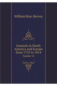 Journals in North America and Europe from 1755 to 1814 Number 14